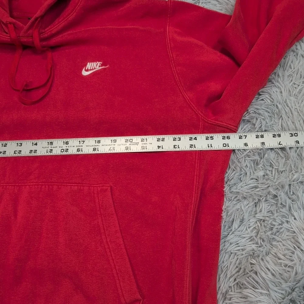 Vintage Nike Sweatshirt Mens XL Red Hoodie ‎ Pocket Athletic Street Wear Comfort